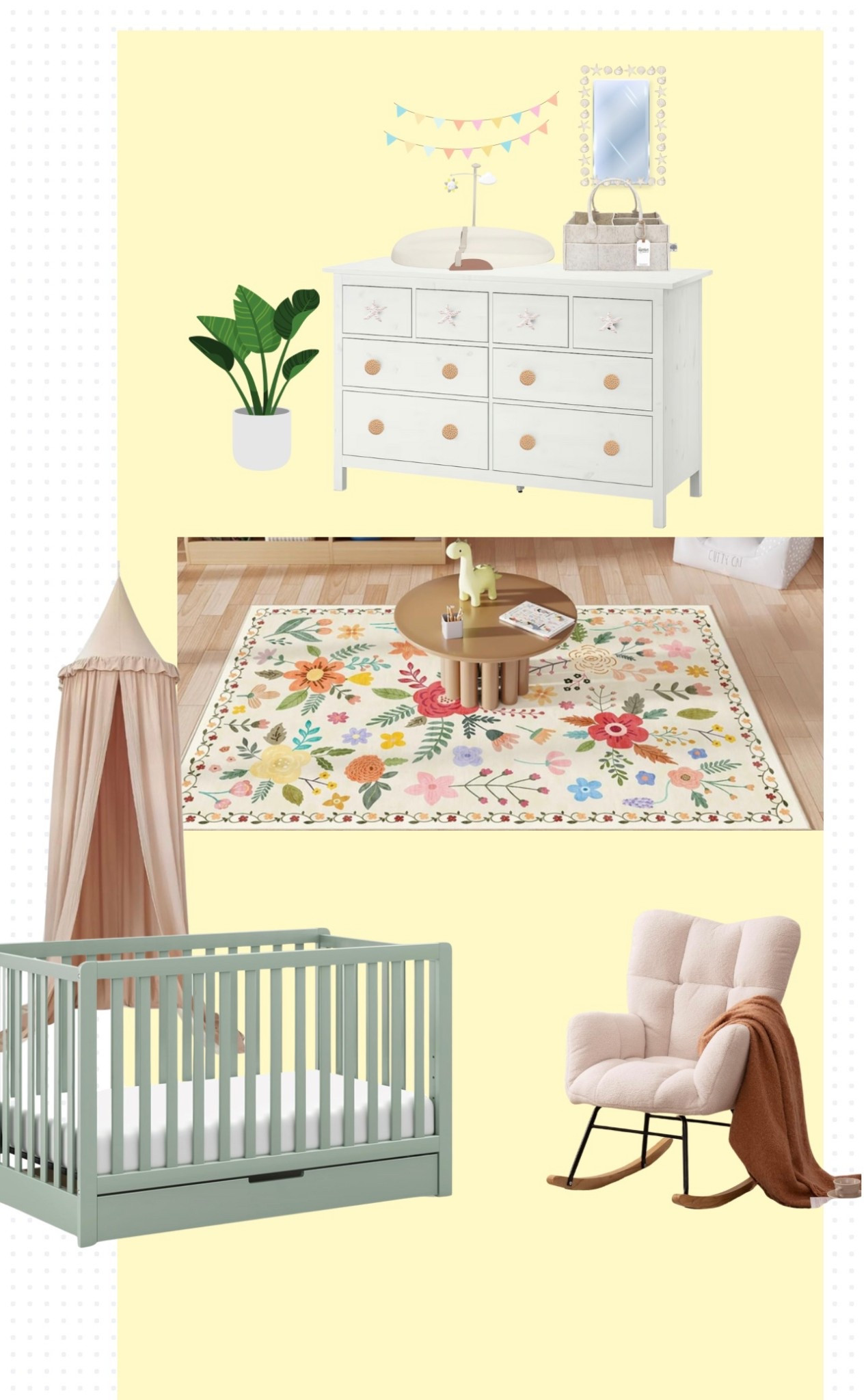 Nursery Inspo - coastal cottage 🐚🌊🌸 

#LTKBaby #LTKKids