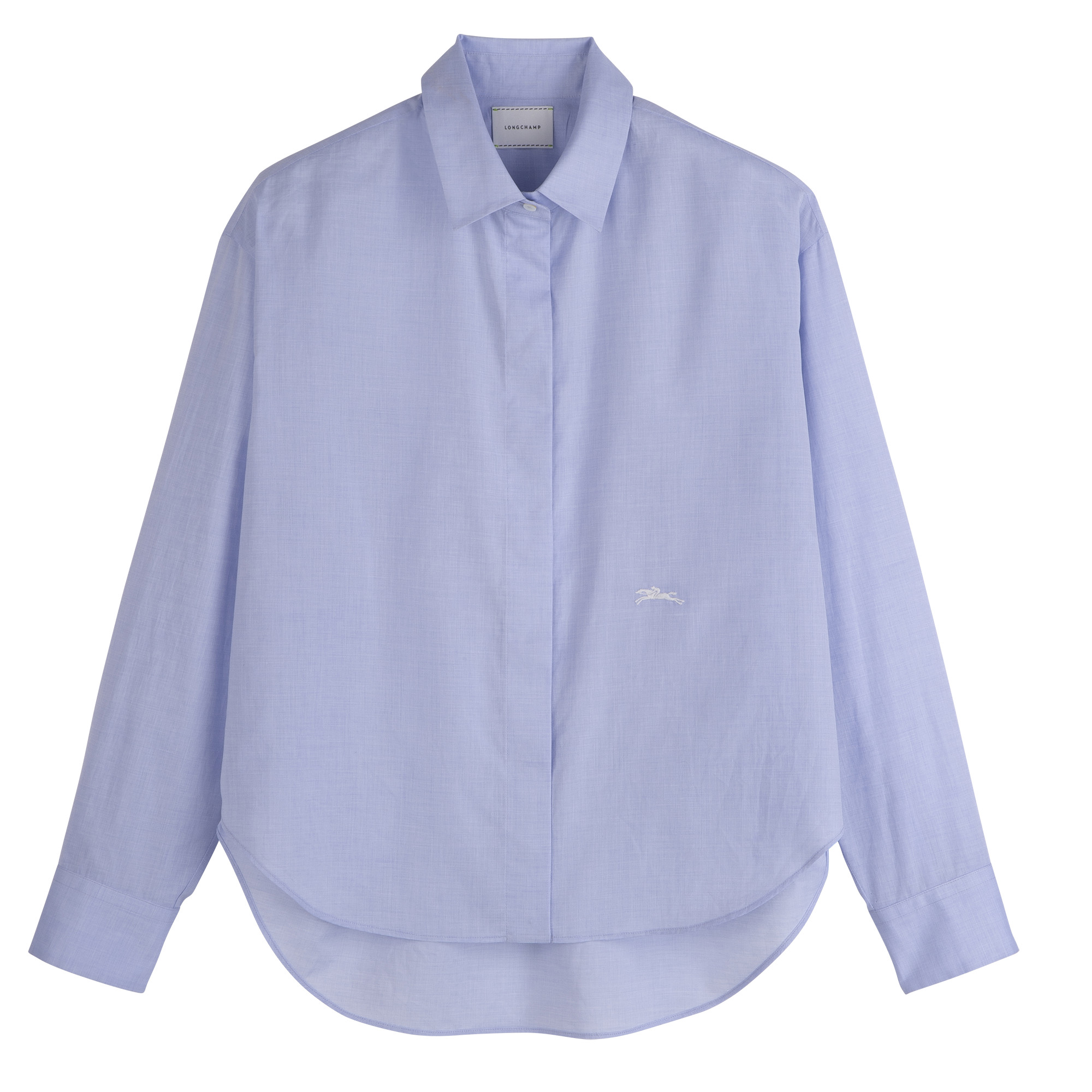 Shirt Sky Blue - Chambray | Longchamp US | Longchamp