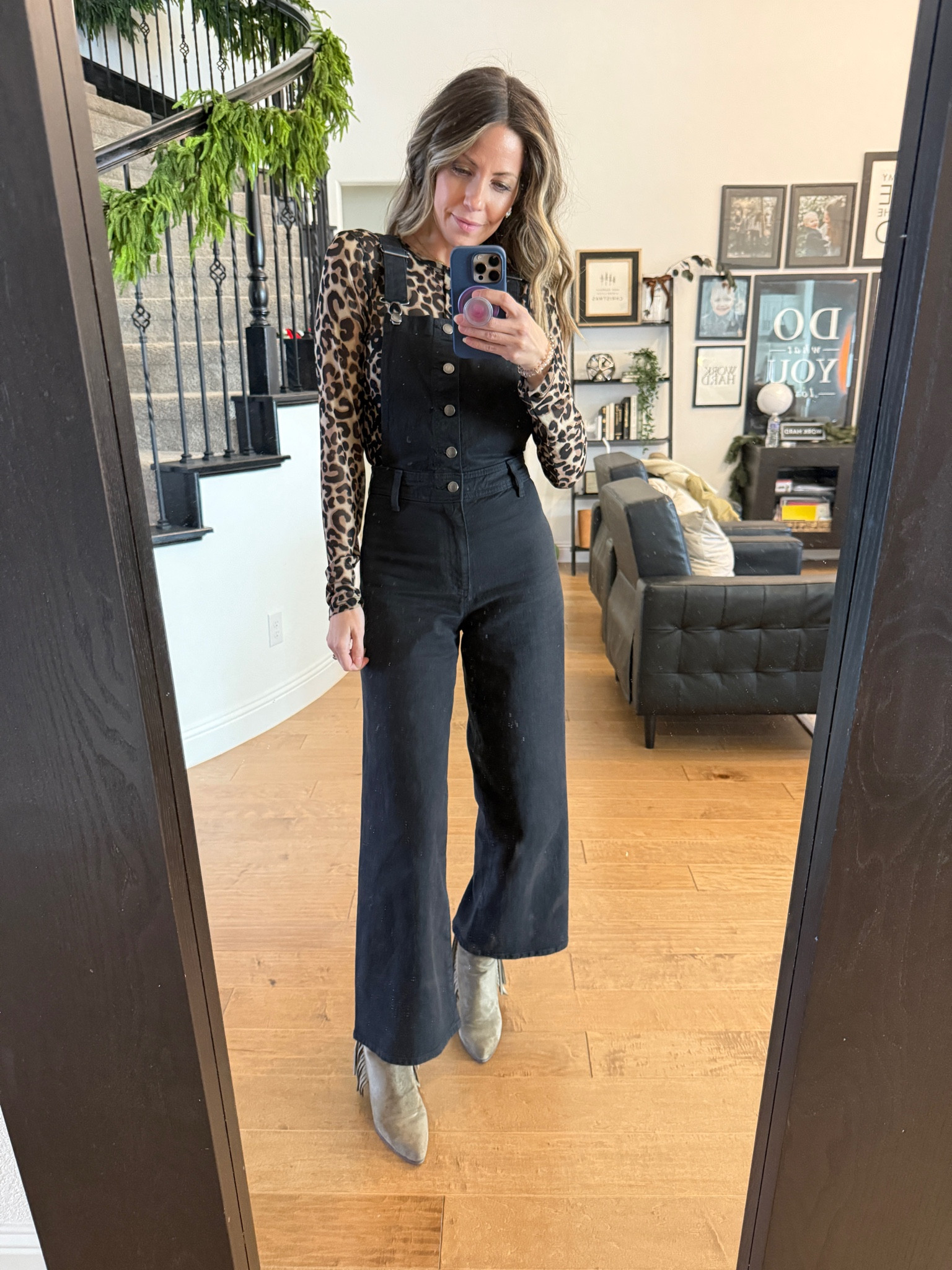 Finally found overalls that i like!! :)
Denim Overalls Size 2
Leopard shirt small

Target viral sailor jeans now in overalls. 


#LTKWorkwear #LTKOver40 #LTKStyleTip