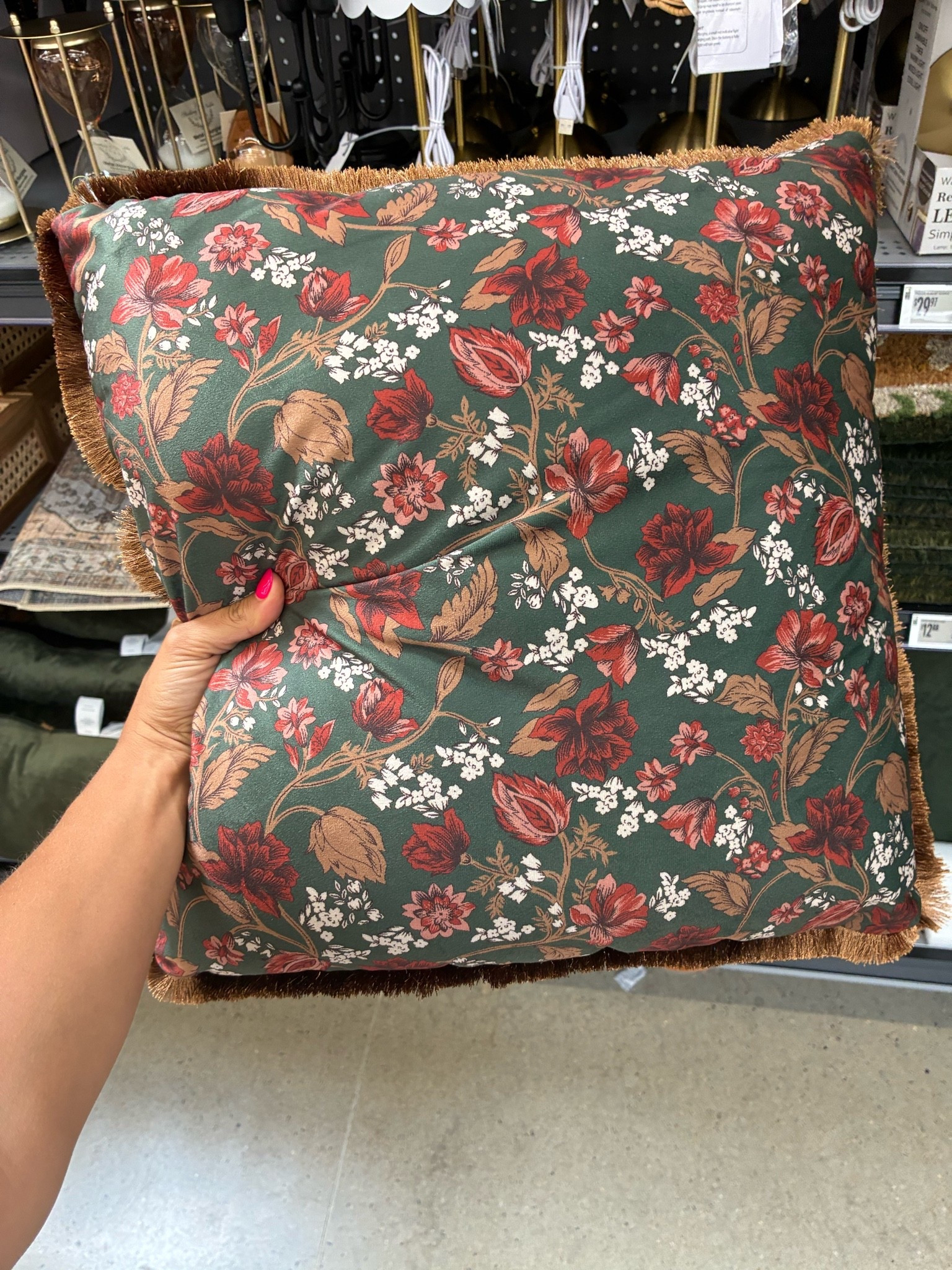 Another home item that almost came home with me! The velvet feel of this pillow is so luxurious

#LTKHome