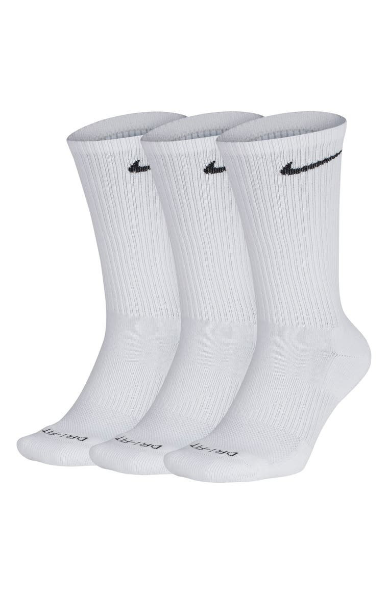 Dry 3-Pack Everyday Plus Cushion Crew Training Socks | Nordstrom