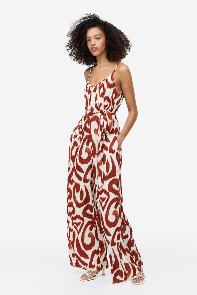 Tie-belt jersey jumpsuit | H&M (UK, MY, IN, SG, PH, TW, HK)