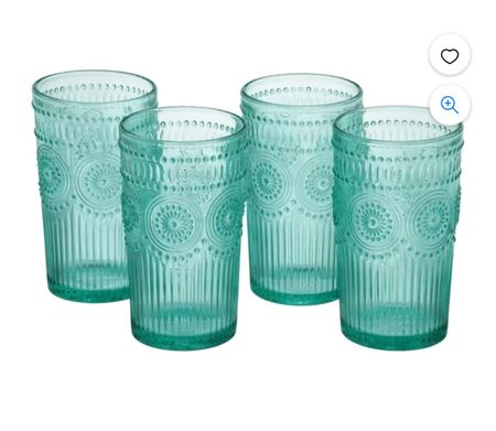 Tall glass drinking cup embossed medallion in teal or clear at Walmart

Drinking glasses $19

#LTKfamily #LTKfindsunder50 #LTKhome