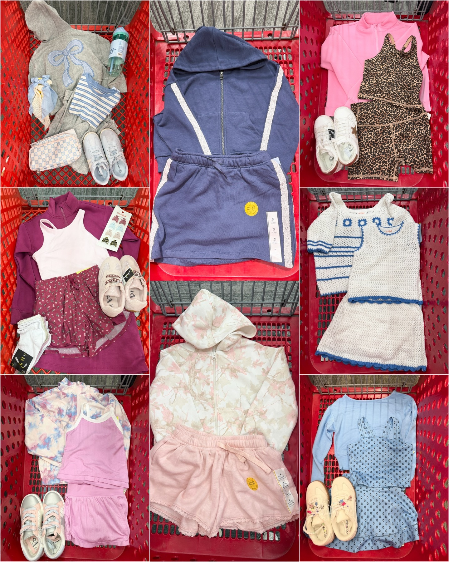 Target girls end of Summer, athleisure and back to school outfits! Right now it’s all 30% off too!
