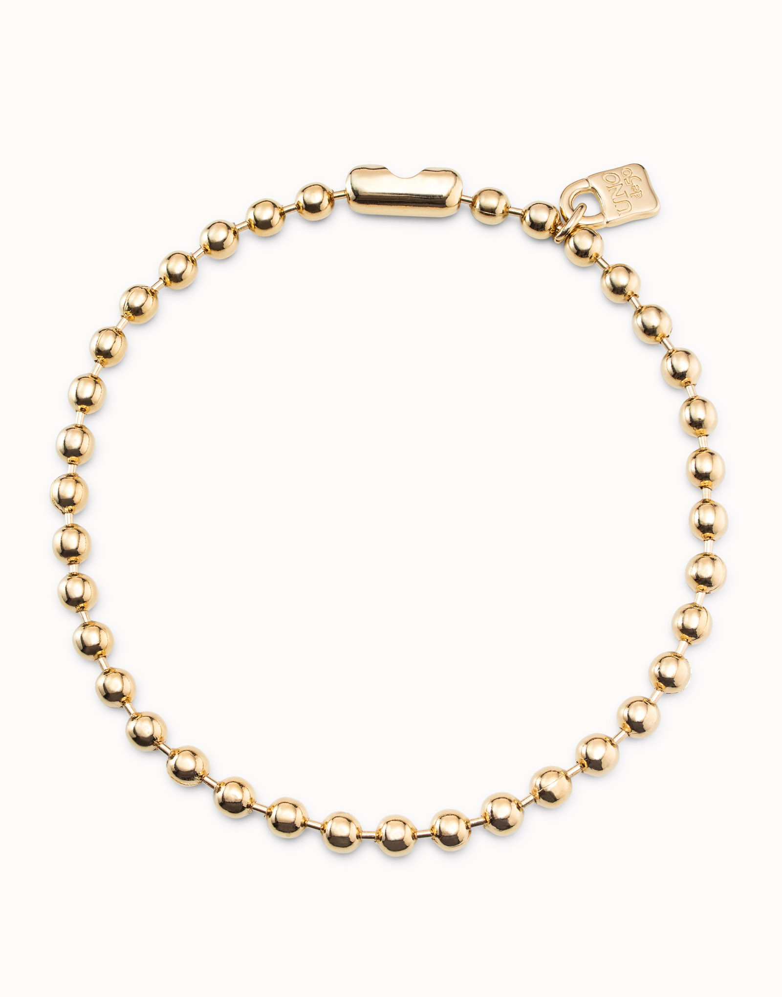 Short beaded necklace with padlock | UNOde50
