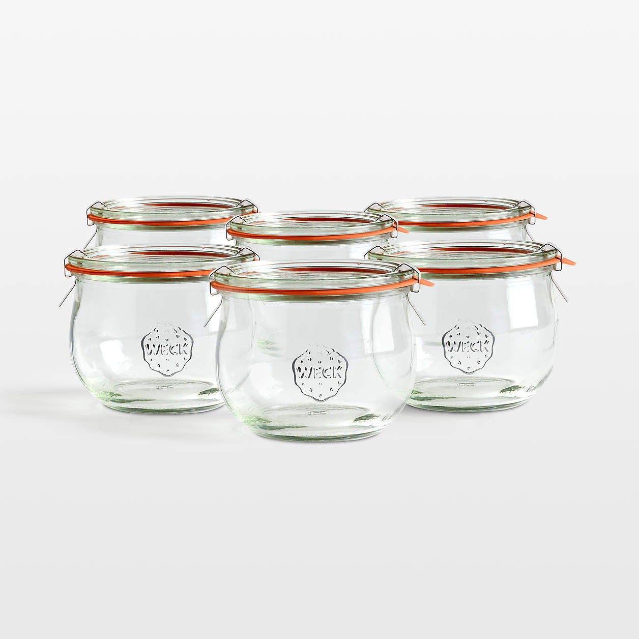 Weck 19.6-Oz. Glass Tulip Canning Jar + Reviews | Crate & Barrel | Crate & Barrel