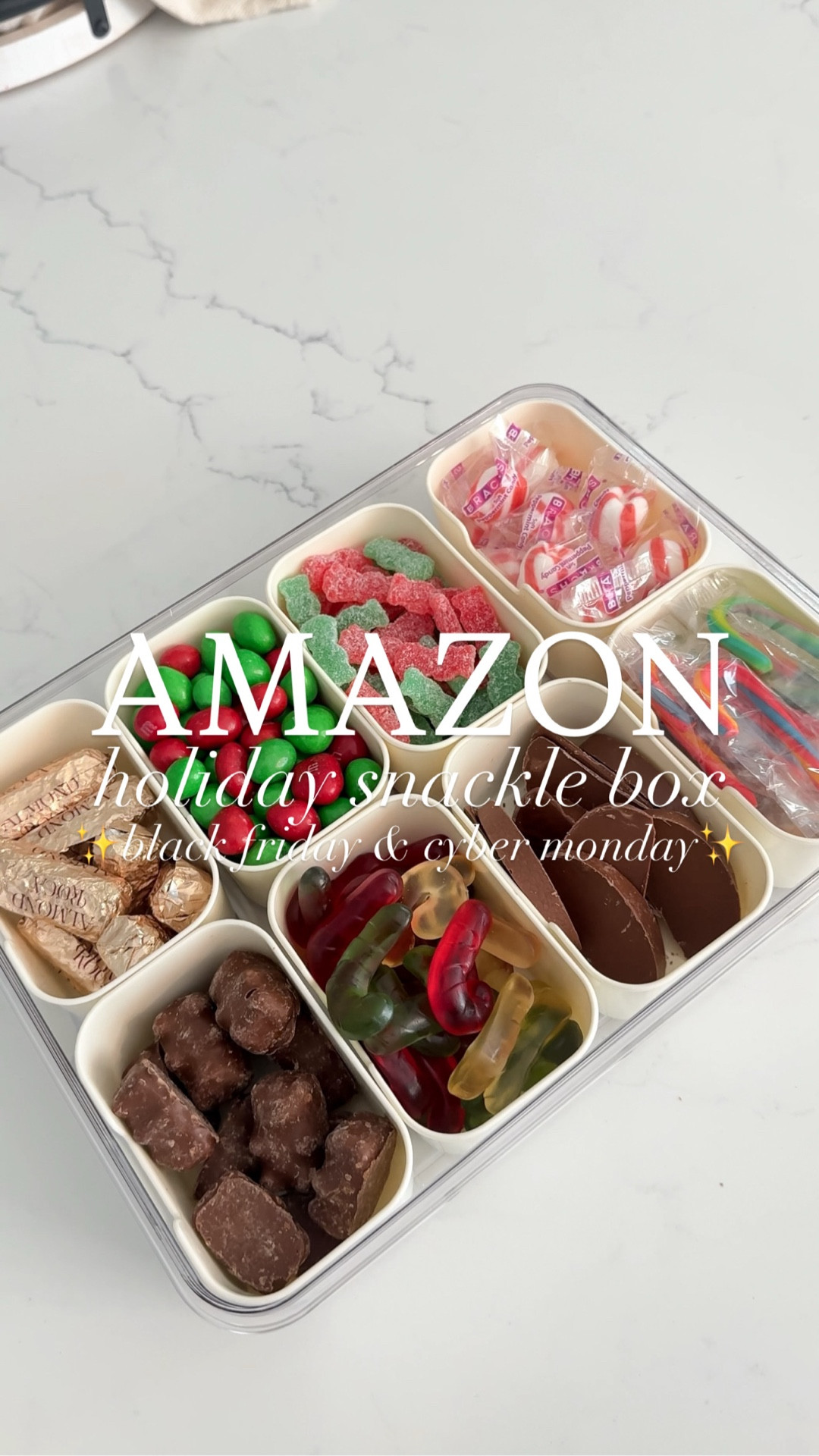 Our favorite snackle box is on sale now for Black Friday & Cyber Monday! 🖤 It’s makes for the perfect teacher or neighbor gift! 🎁

#snacklebox #asmr #amazonfinds #amazonmusthaves #amazonfavorites #asmrsounds #christmas #thesistershoppers

#LTKHoliday #LTKCyberWeek #LTKGiftGuide