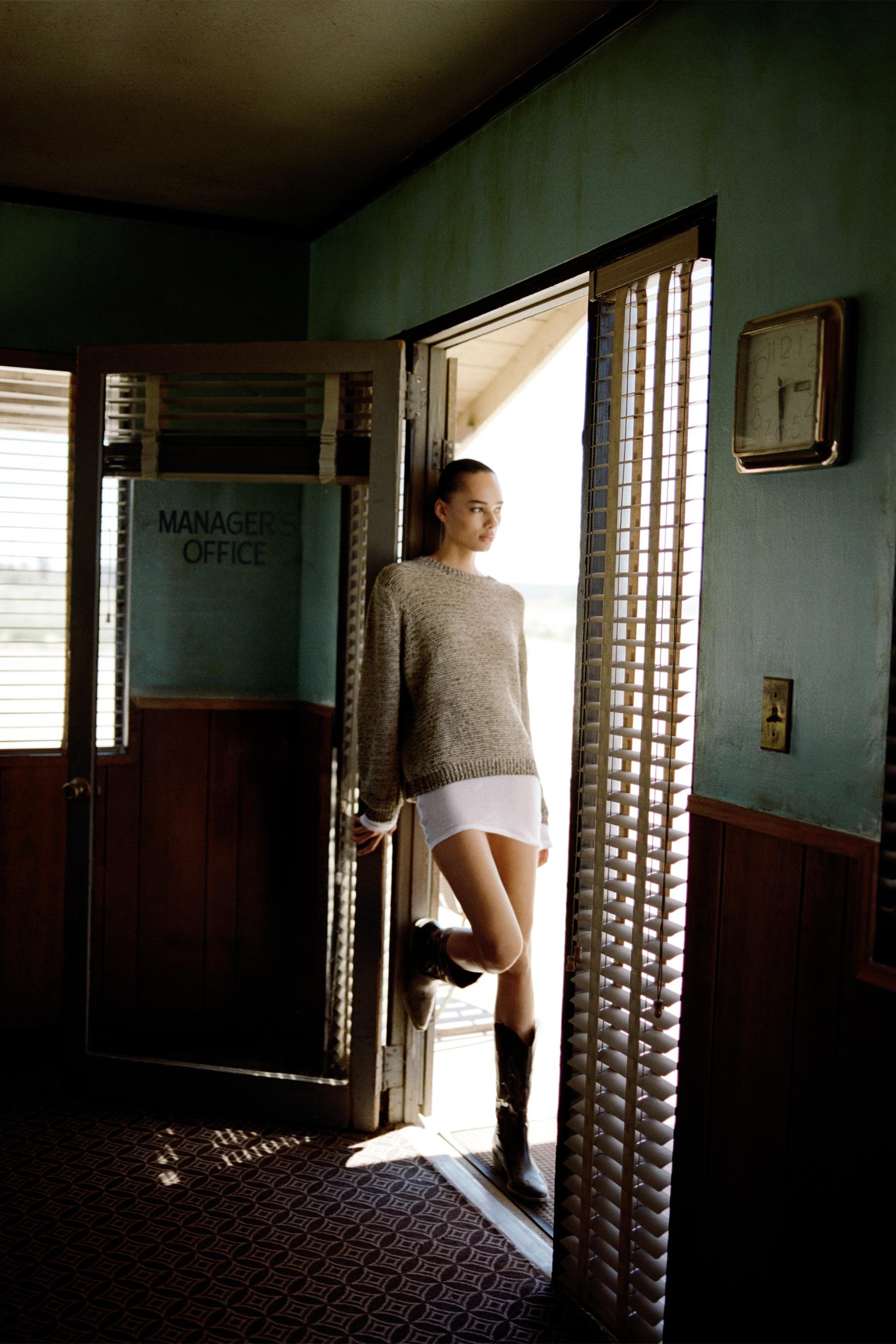 METALLIC THREAD KNIT JUMPER | Zara UK