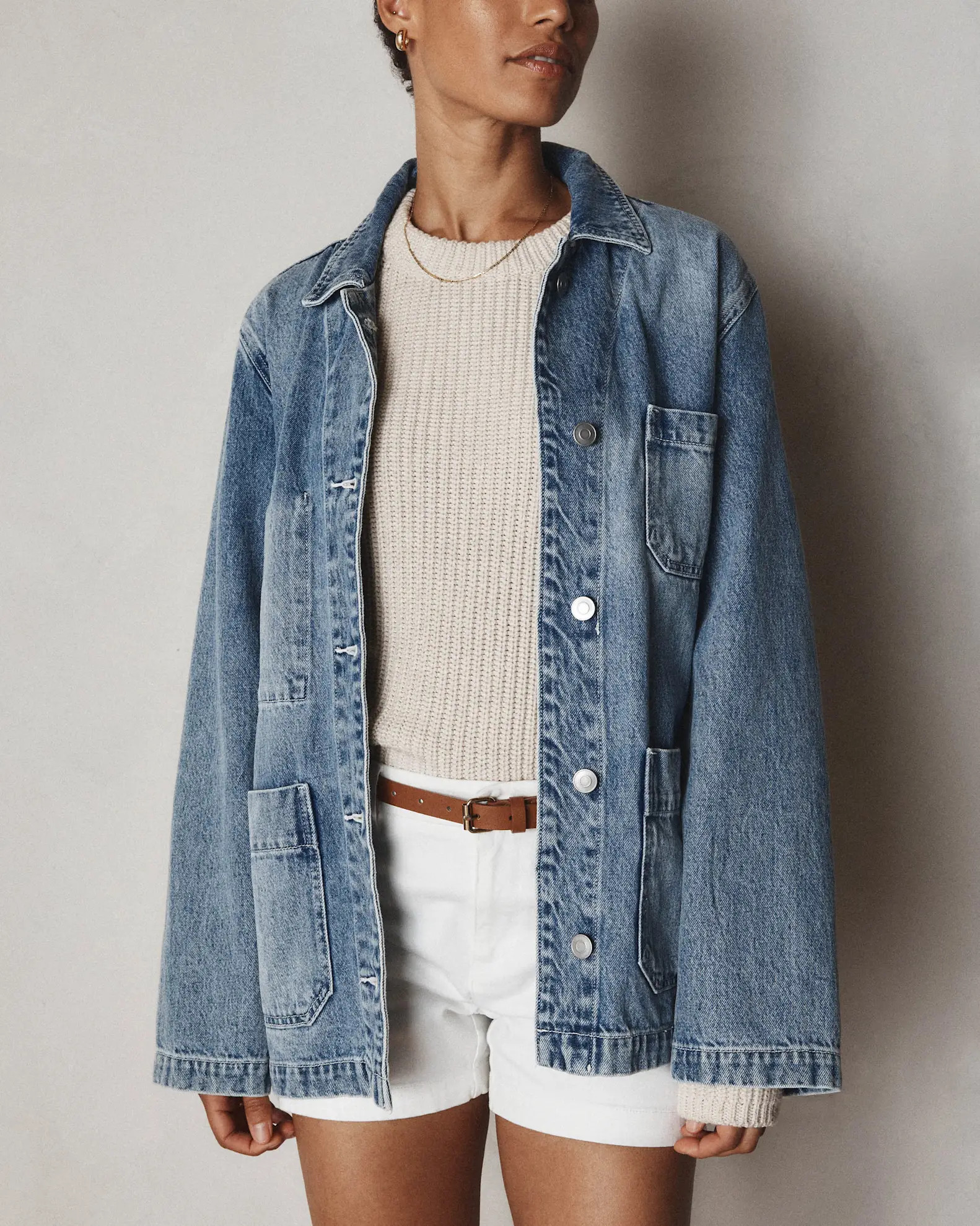 100% Organic Cotton Fisherman Crew Sweater | Quince