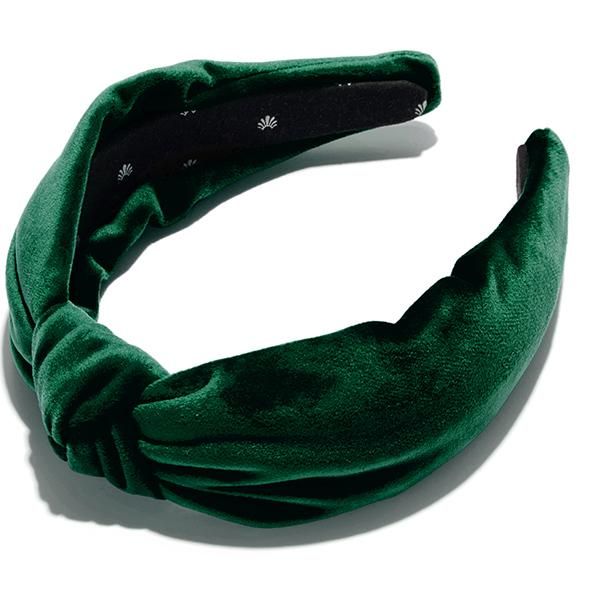 Lele Sadoughi Forest Green Velvet Headband Green | Orchard Mile