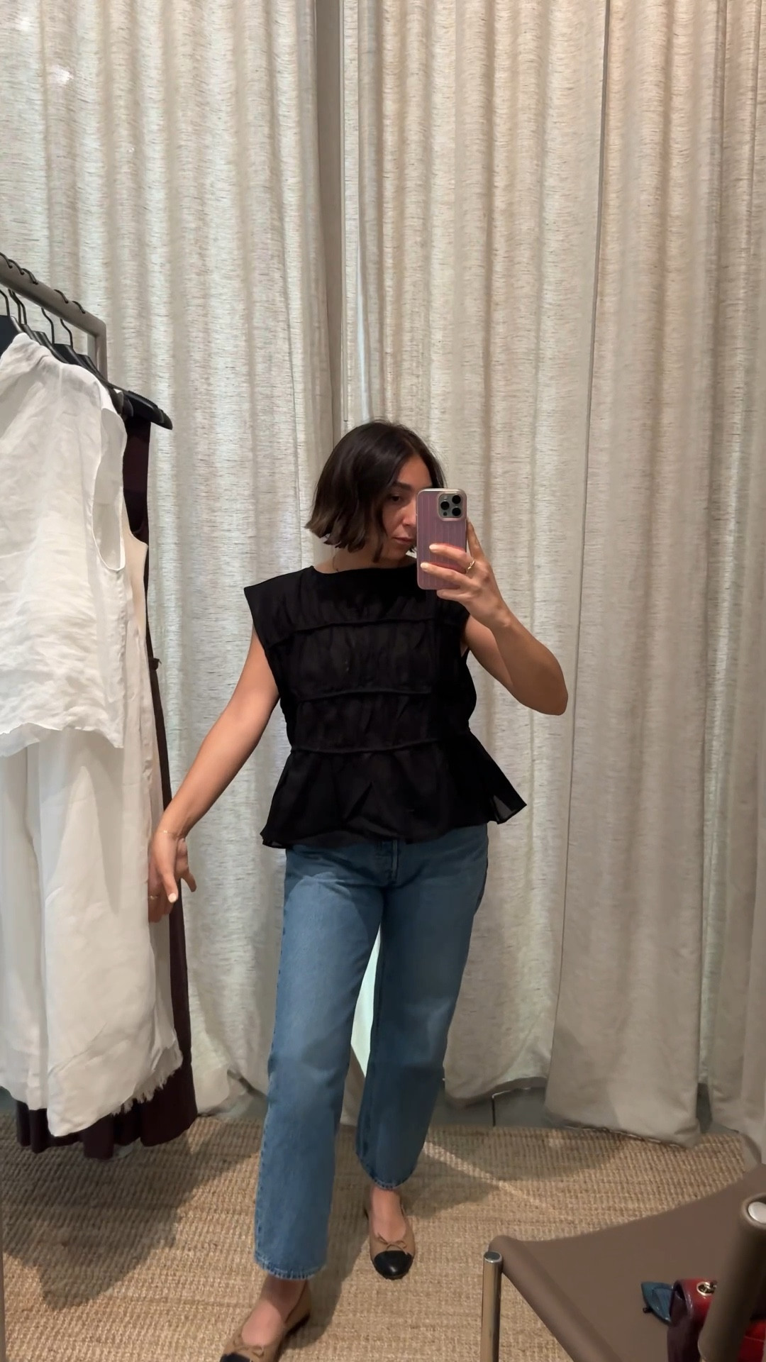 Mini Dissh try on at their LA pop up 

#LTKStyleTip