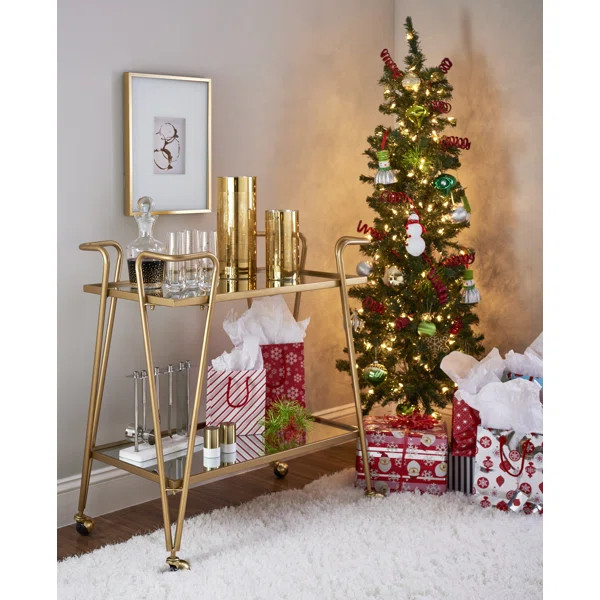 Laurence Mid-Century Bar Cart | Wayfair North America