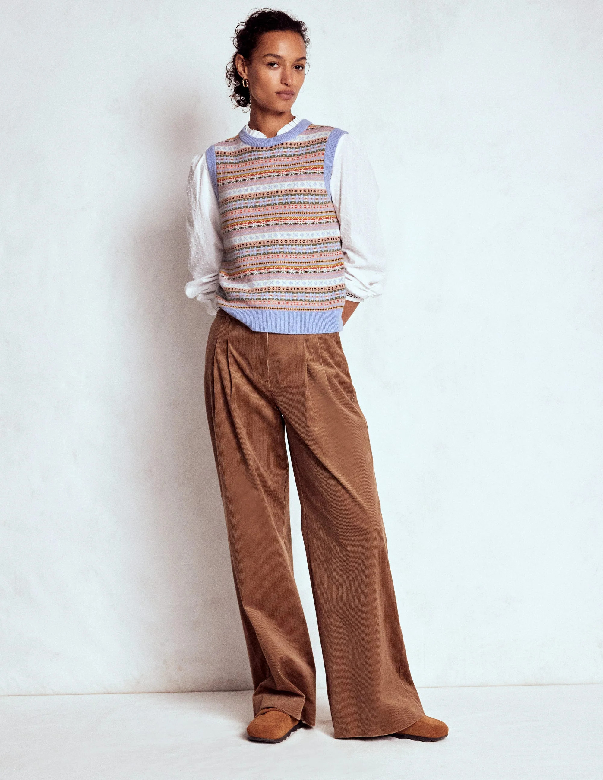 Edie Fair Isle Vest-Heritage Fair Isle | Boden (US)