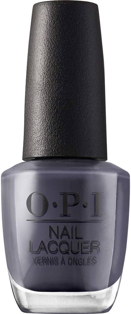 OPI Nail Lacquer Nail Polish | Opaque Dark Black & Gray Crème Chip Resistant Nail Polish | Vegan... | Amazon (US)