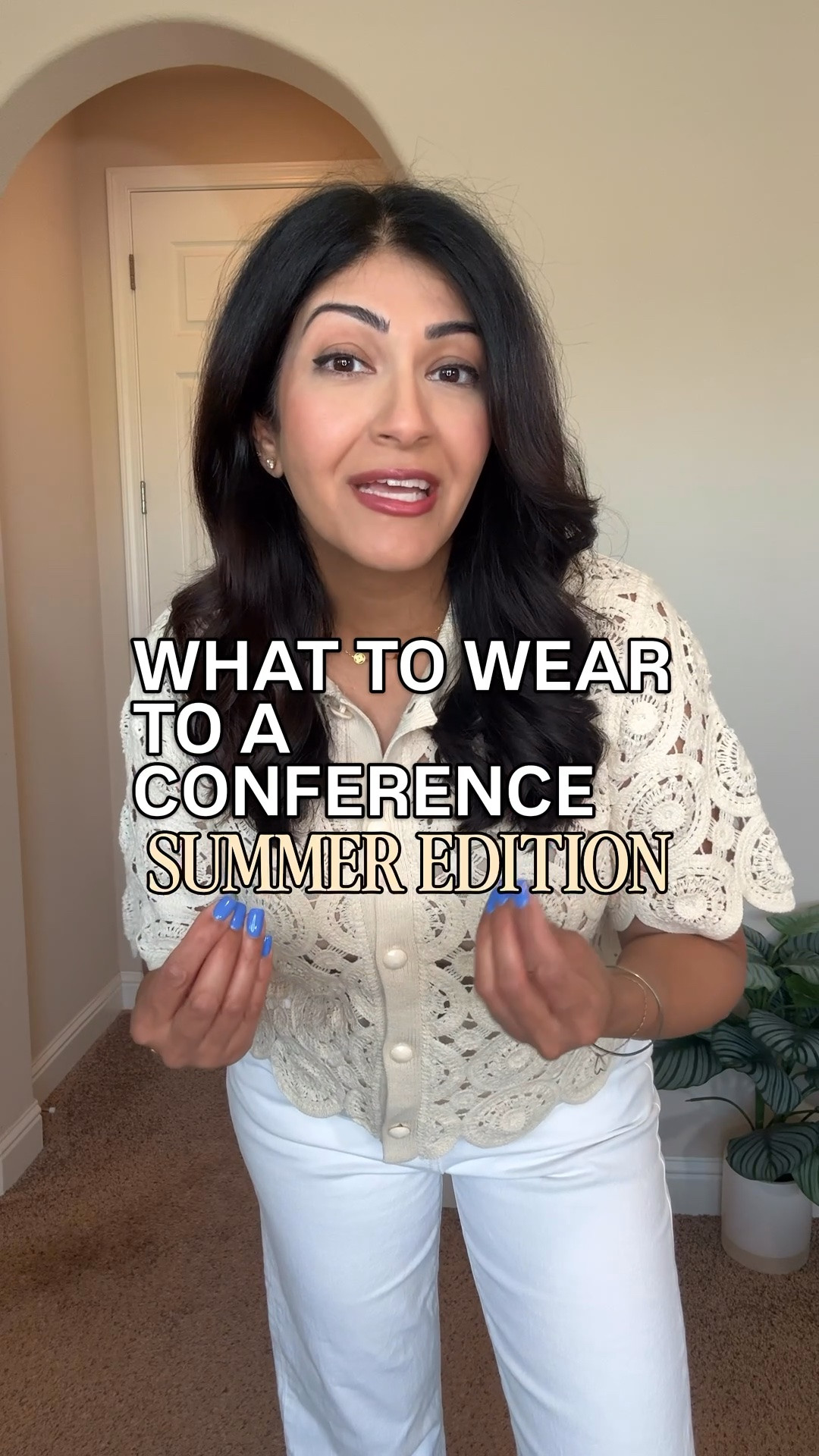 Conference Outfit Formula | Summer Edition ☀️

If you’re looking for what to wear to a conference this summer, this outfit formula is one of my go-to combinations for staying cool while looking polished.

• breathable linen blazer
• tailored vest
• wide-leg trousers
• comfortable work shoes
• structured tote bag

Perfect for:
• conferences
• presentations
• client meetings
• networking events
• business travel

Shop the full outfit linked here. 🤍

#ConferenceStyle #SummerWorkwear #BusinessCasualStyle #OfficeOutfit #ProfessionalStyle #summer #heatwave #hotweather #workwear

#LTKWorkwear #LTKootd #LTKgrwm