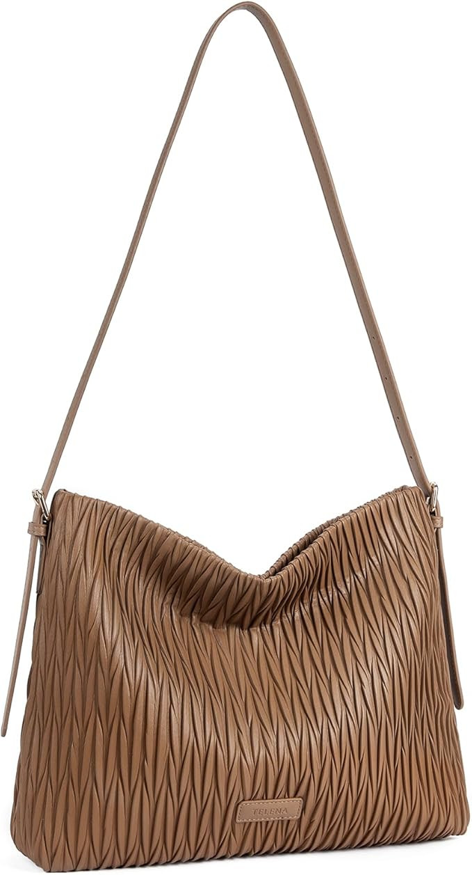 Telena Leather Tote Bag for Women Waterproof Woven Womens Tote Purse and Handbags for Work Travel... | Amazon (US)