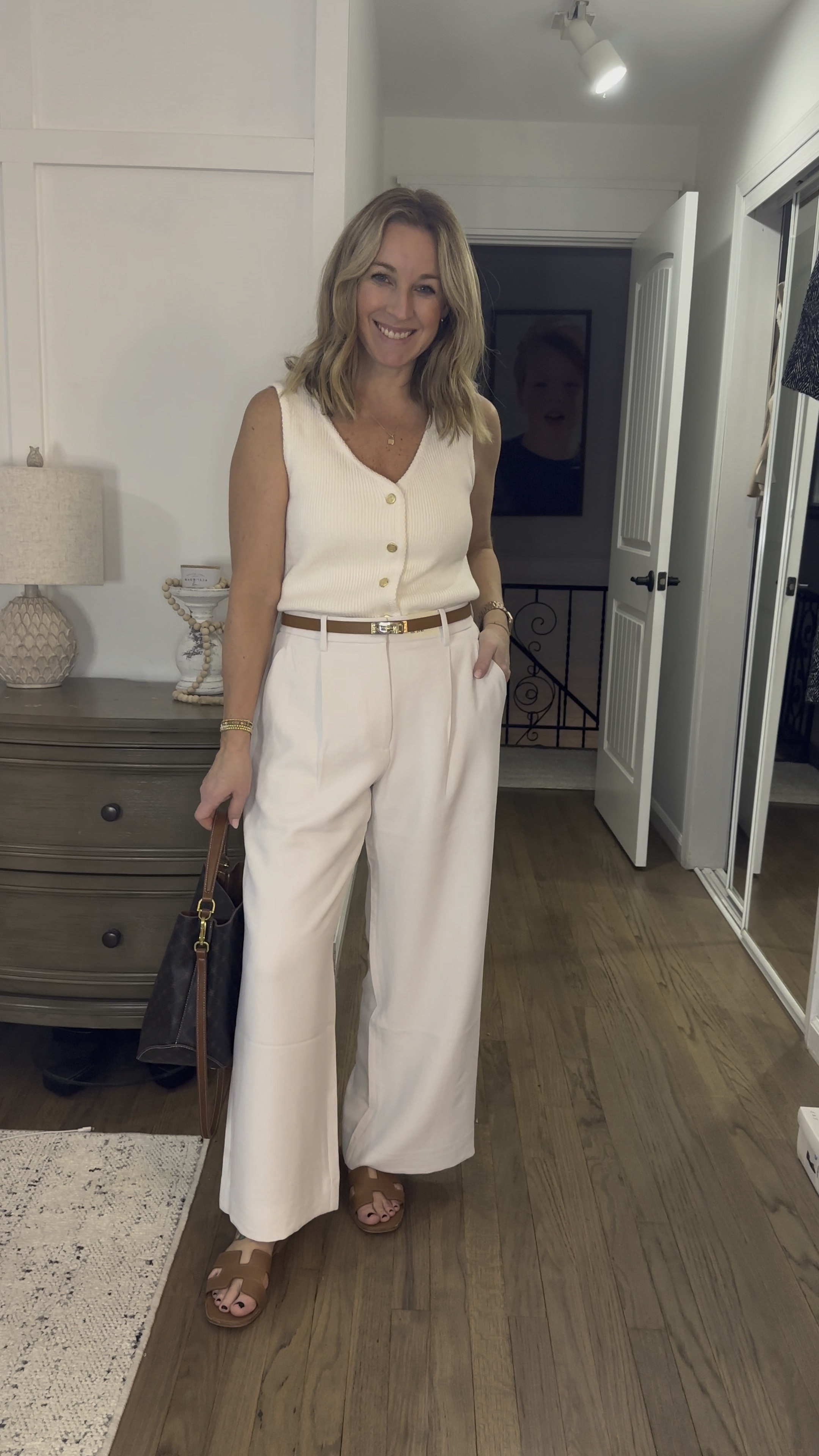 An all white moment. Perfect spring outfit. Small top. True to size pants in short  

#LTKMostLoved #LTKfindsunder50 #LTKstyletip