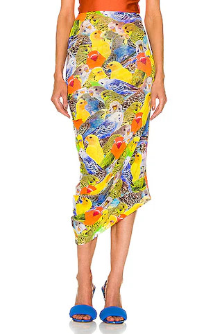 Parrots Mesh Skirt | FWRD 