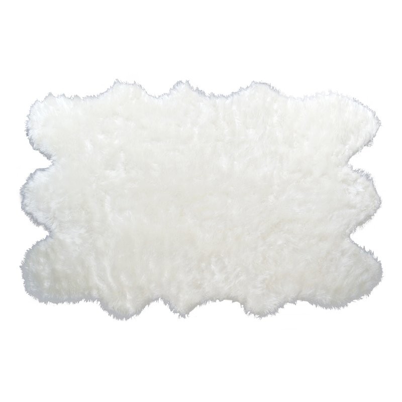 Anvi Faux Fur White Area Rug | Wayfair North America