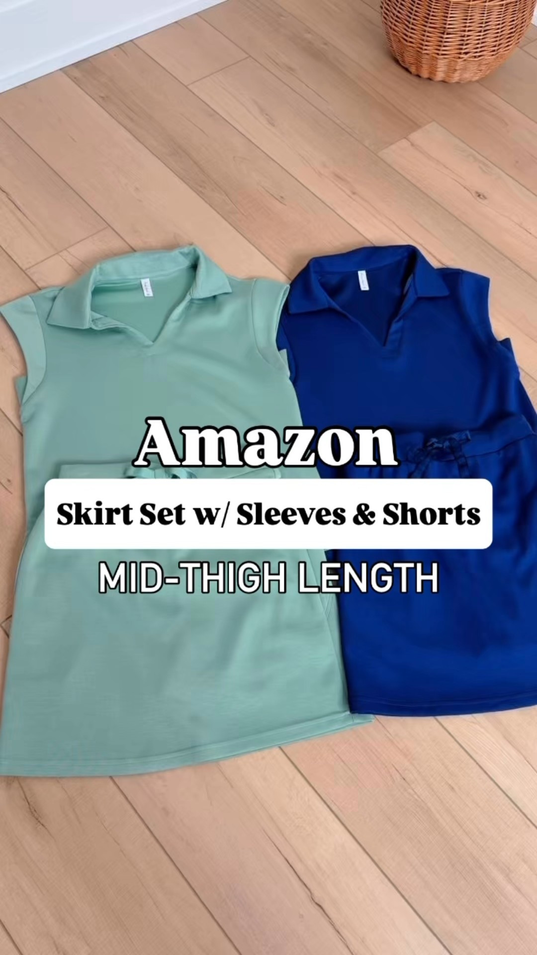 Amazon Matching skirt set with cap sleeve and shorts underneath. Comes to about mid-thigh on me. Travel outfit. Summer outfit. Casual outfit. Airport outfit. Baseball mom. Amazon Athleisure. Adidas sambas are TTS. New Balance 574 are TTS. 

#LTKTravel #LTKActive #LTKShoeCrush