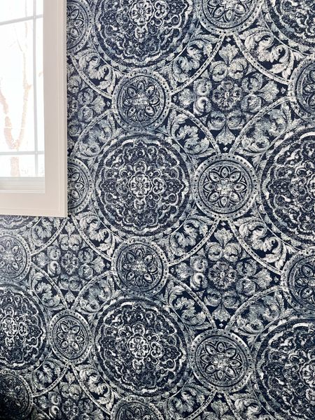 Navy and gorgeous - this wallpaper is a statement !

#LTKhome #LTKsalealert