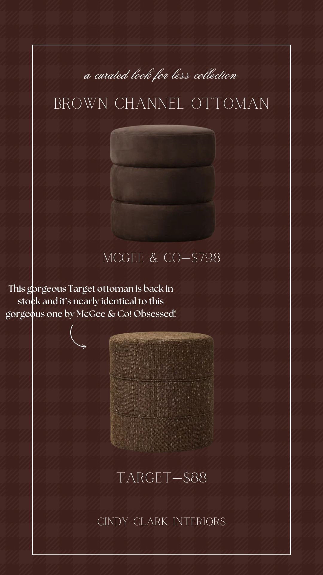 This gorgeous Target ottoman is back in stock and it’s nearly identical to this gorgeous one by McGee & Co! Obsessed!

#LTKSaleAlert #LTKHome