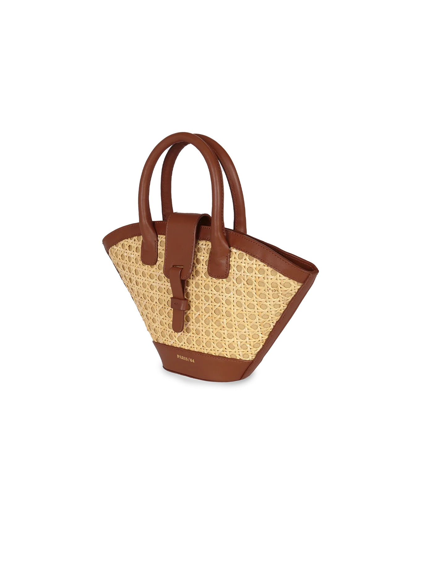 Bolso Mini Lumière Ratán & Chocolate Bag by PARIS/64 | PARIS/64