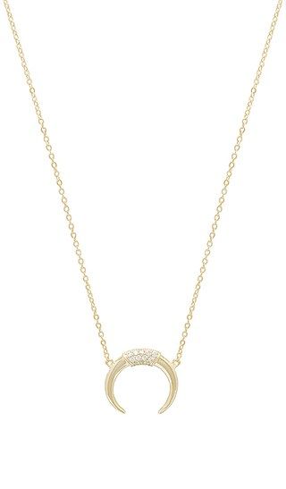 The M Jewelers NY The Pave Horn Necklace in Gold | Revolve Clothing (Global)