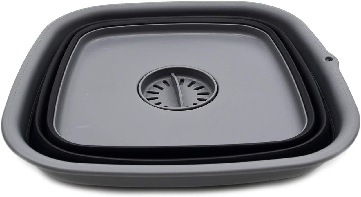 SAMMART 9.3L (2.46Gallon) Collapsible Dishpan with Draining Plug - Foldable Washing Basin - Porta... | Amazon (US)