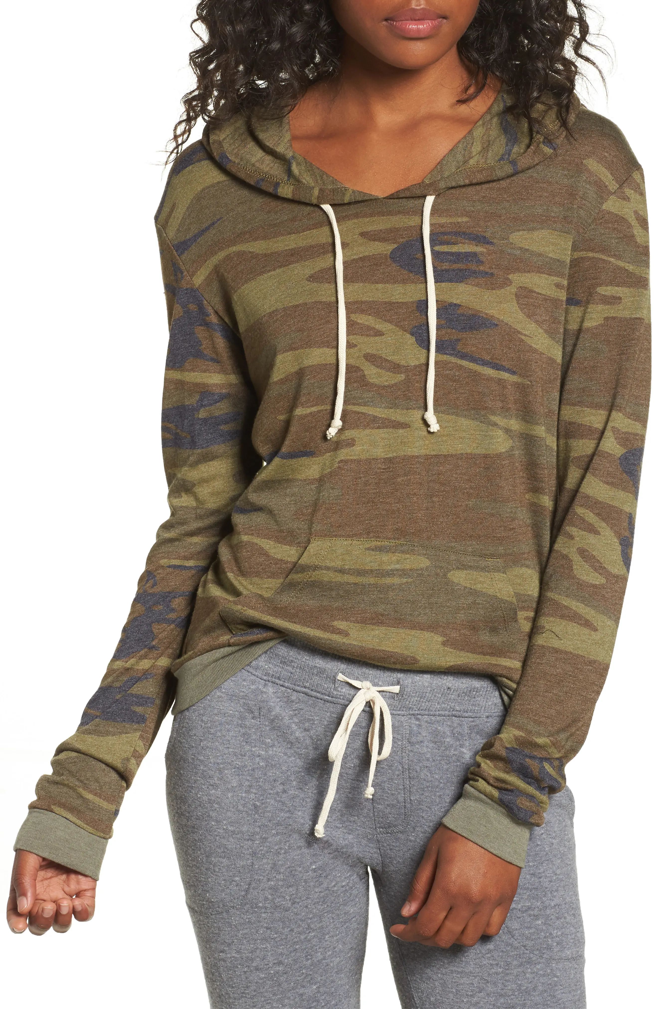 Camo Print Pullover Hoodie | Nordstrom