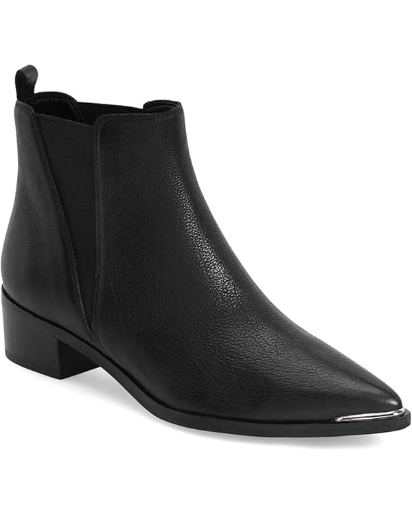 Juliet Holy Womens Chelsea Boots Fashion Winter Pointed Toe Chunky Stacked Low Heel Slip On Ankle... | Amazon (US)