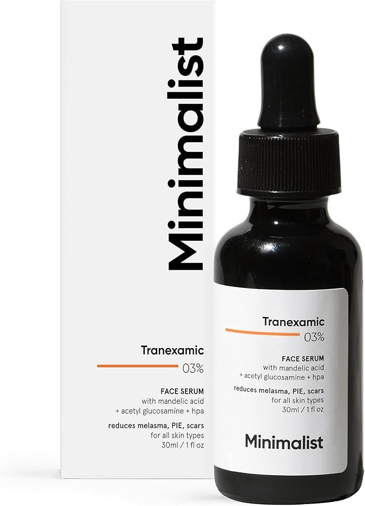 Minimalist 3% Tranexamic Acid Face Serum for Acne Scars, Melasma, Discoloration & Dark Spots Corr... | Amazon (US)