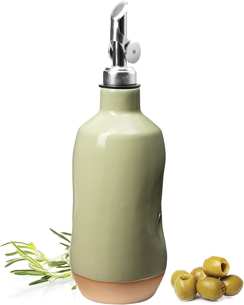 Olive Oil Dispenser Bottle Stoneware Ceramic, Perfect Home Decor Gift, Reduce Oxidation, Suitable... | Amazon (US)