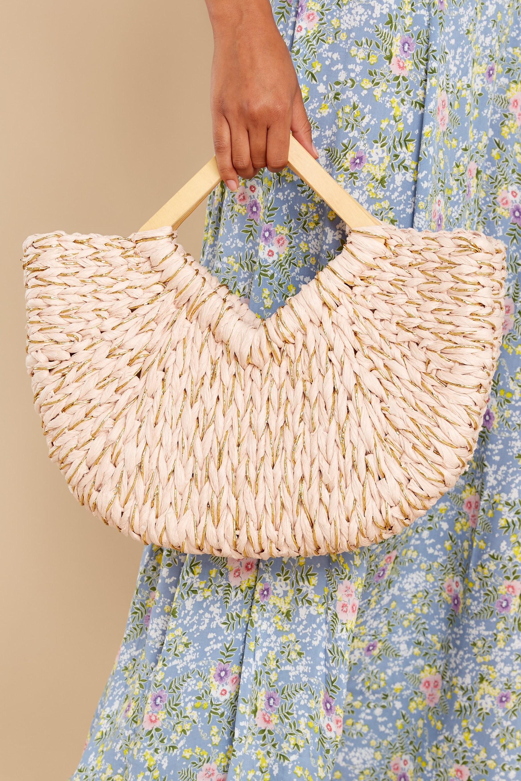 Be There Nude Blush Bag Pink | Red Dress 