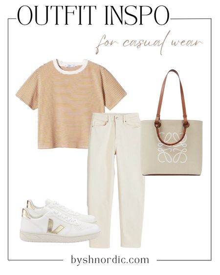 Everyday outfit: striped shirt, white trousers, chic trainers and more! #ukfashion #casualstyle #modestlook #outfitinspo #neutraloutfit

#LTKstyletip #LTKitbag #LTKFind