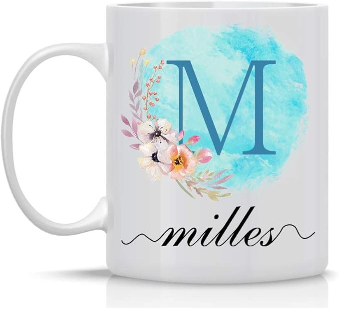InterestPrint Personalized Monogrammed Coffee Mug, Custom Mug with Name and Initial, Customized T... | Amazon (US)