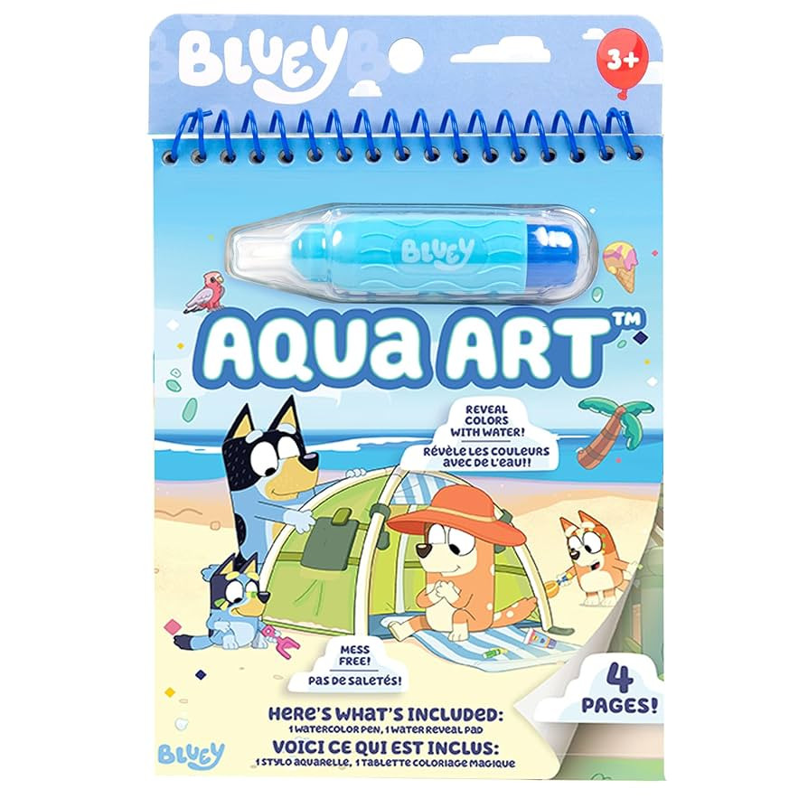 Horizon Group USA Bluey Aqua Art - Reusable Water Reveal Activity Pages With Water Pen for No-Mes... | Amazon (US)