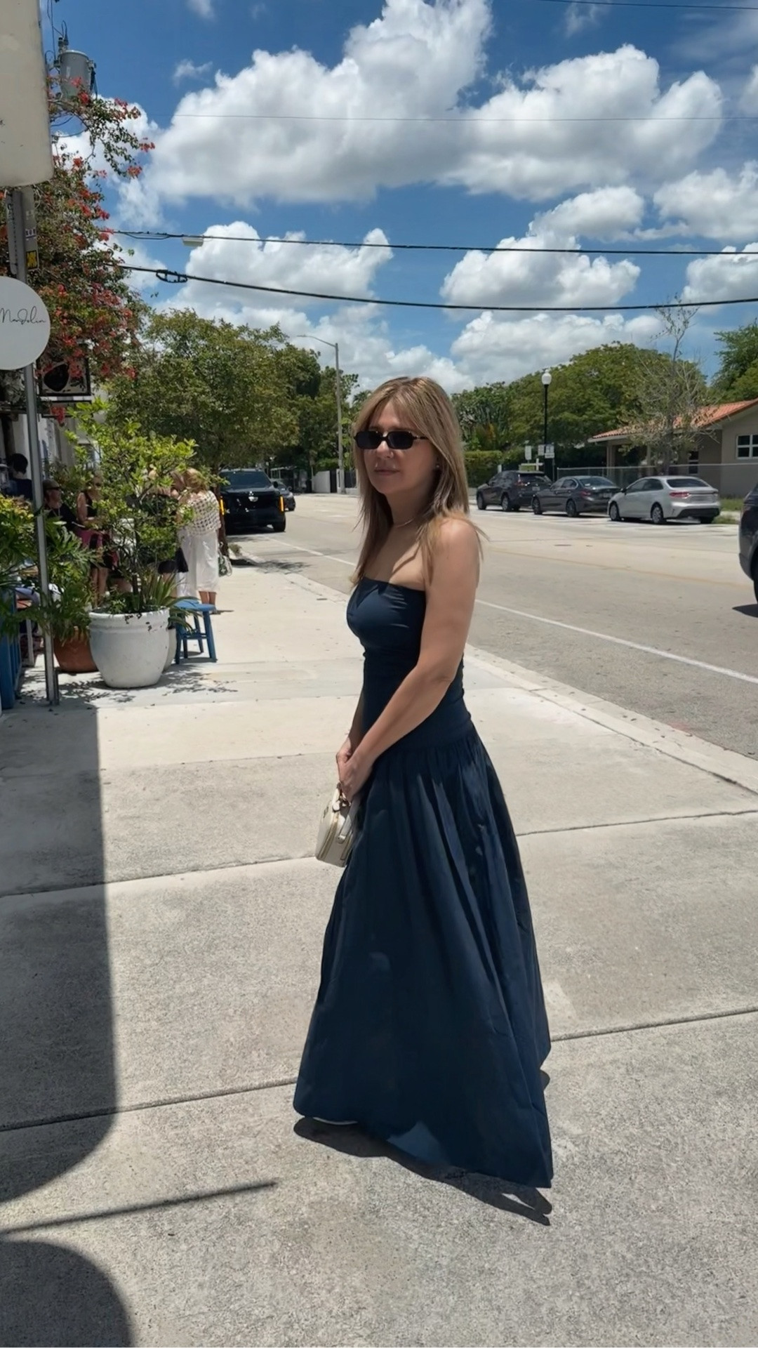Weekend brunch outfit 💙 my dress is a strapless drop waist maxi dress from by Malene Birger and I’m wearing w a small Miu Miu top handle bag.

#LTKootd #LTKSeasonal #LTKSaleAlert
