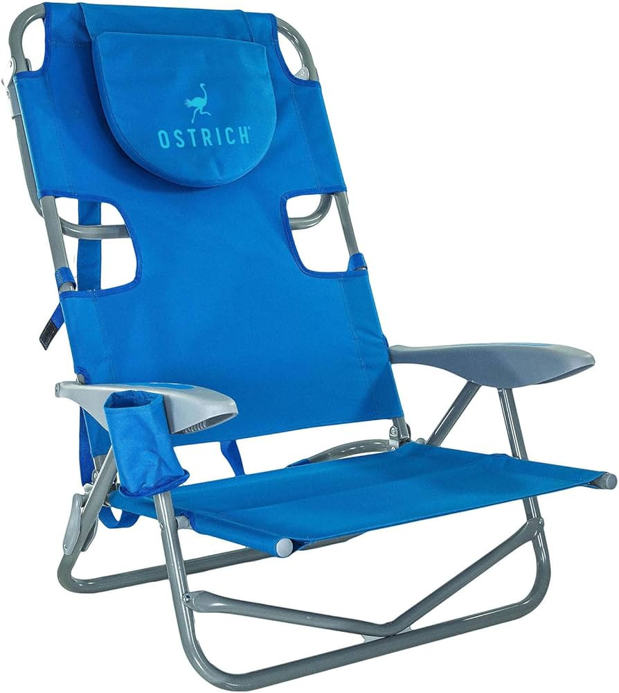 Ostrich On-Your-Back Lightweight Beach Reclining Lounge Lawn Chair with Backpack Straps, Outdoor ... | Amazon (US)
