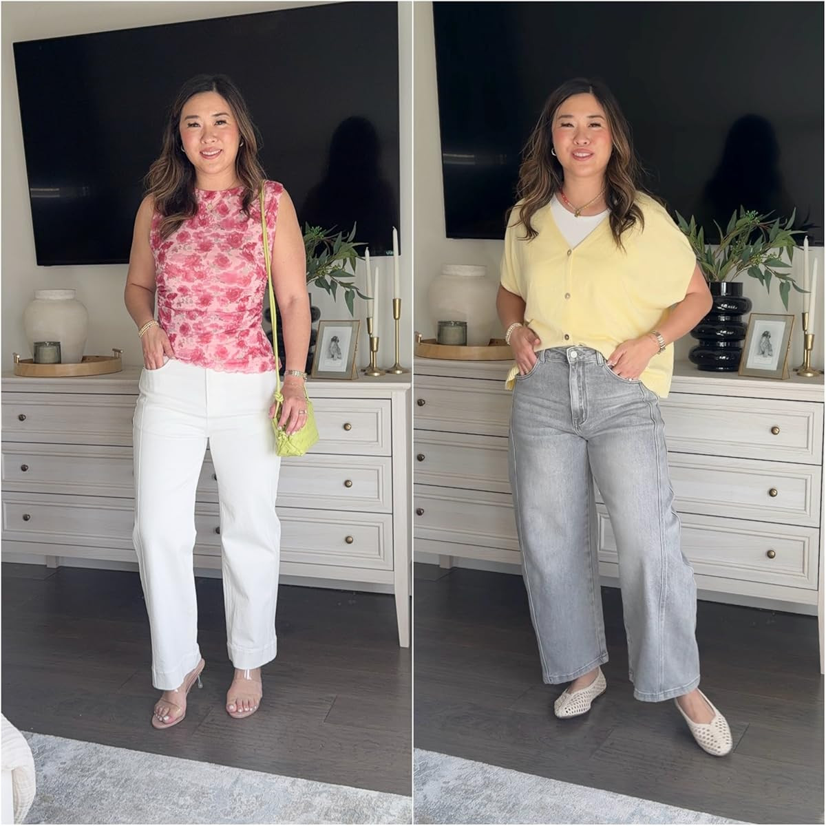 SGIVL Women’s Straight Leg Jeans High Waisted Cropped Trendy Jeans Wide Leg Zipper Denim Pants | Amazon (US)