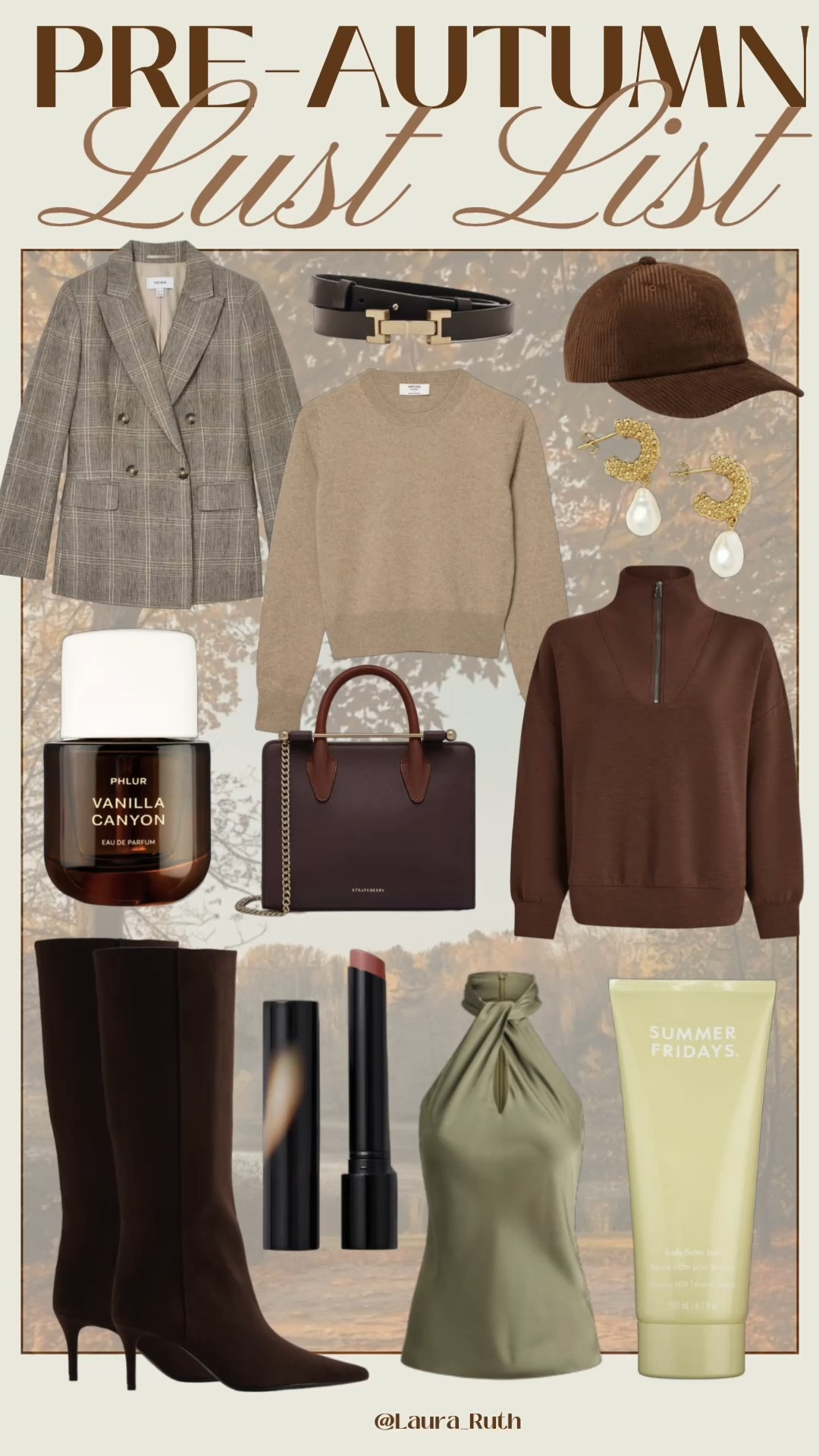 A little pre-autumn dreaming think chocolate suede, soft cashmere, rich accessories, muted checks and that perfect hint of pistachio. Everything I’m lusting after for the season ahead. 🤎🌿  

 #LTKuk #LTKautumn #LTKstyletip
