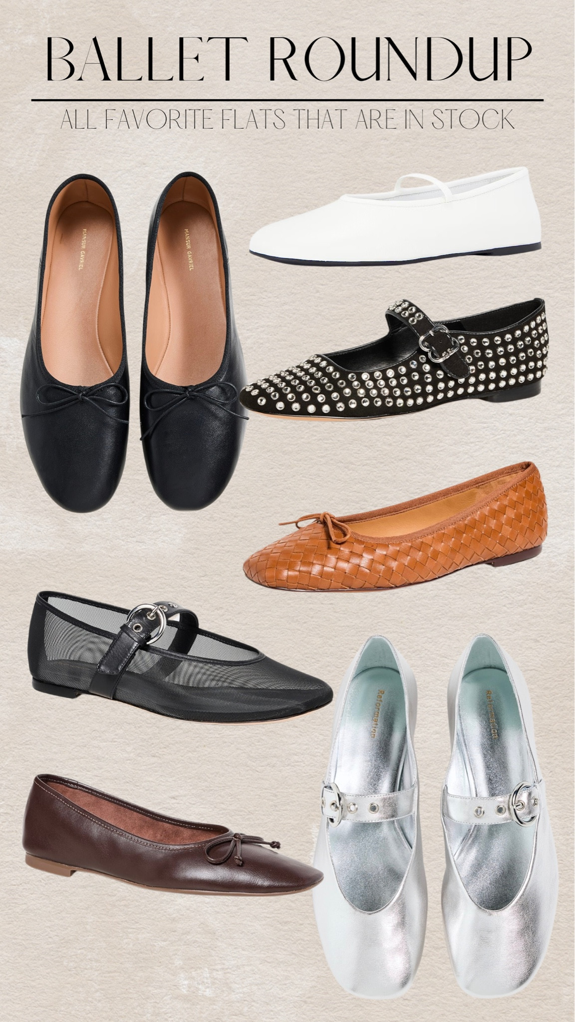 Ballet flat roundup- all are in stock! 

#LTKshoecrush