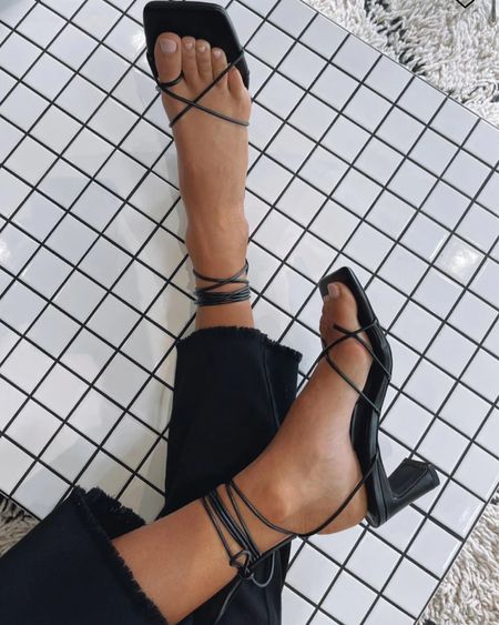 Black strappy sandals ON SALE TODAY!! From Princess Polly. Dress up or down, perfect for so many spring/summer looks.

#LTKunder50 #LTKstyletip #LTKshoecrush