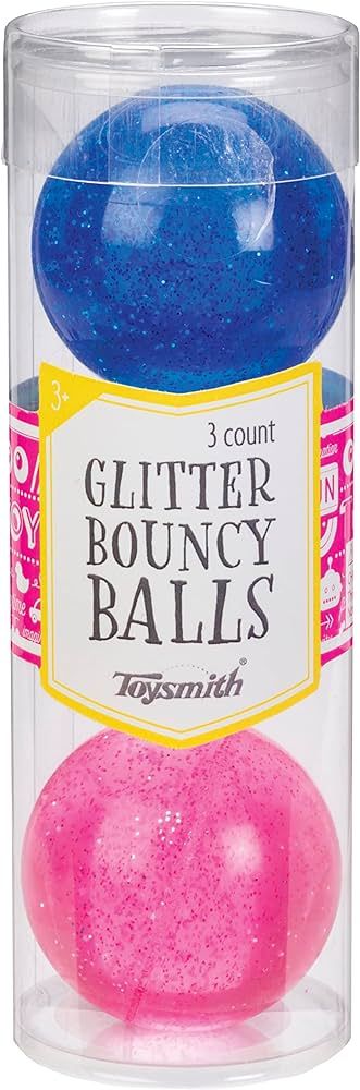Toysmith Glitter Bouncy Balls-Impulse Toy, Fidget Toy, for Boys and Girls Ages 3+ | Amazon (US)