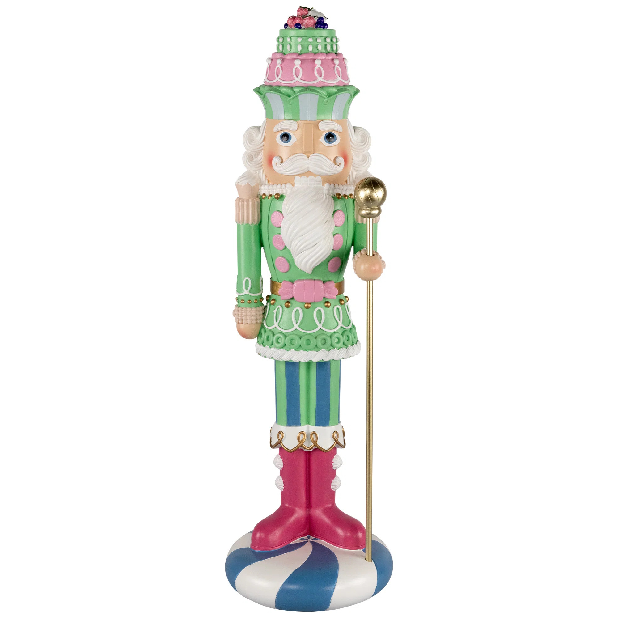 Pastel Candy Nutcracker King Christmas Figure | Wayfair North America