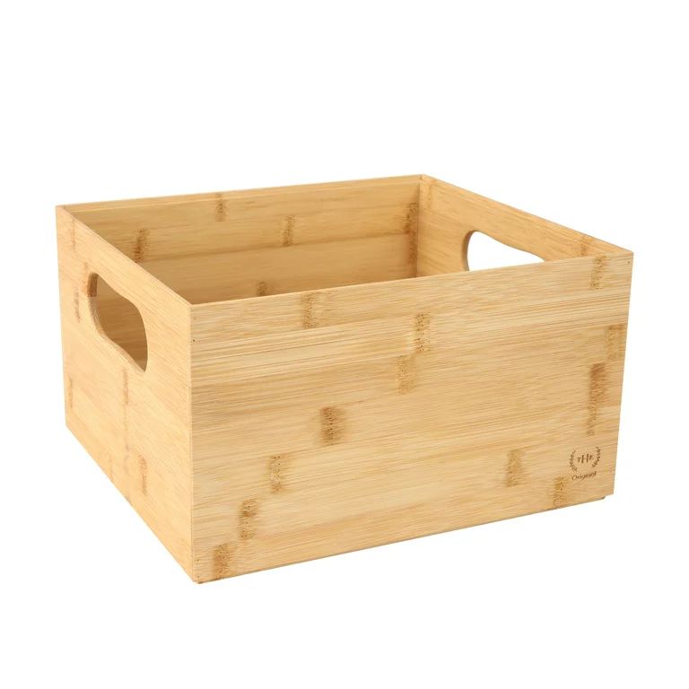 The Home Edit Small Bamboo Bin, Storage Organizer | Walmart (US)