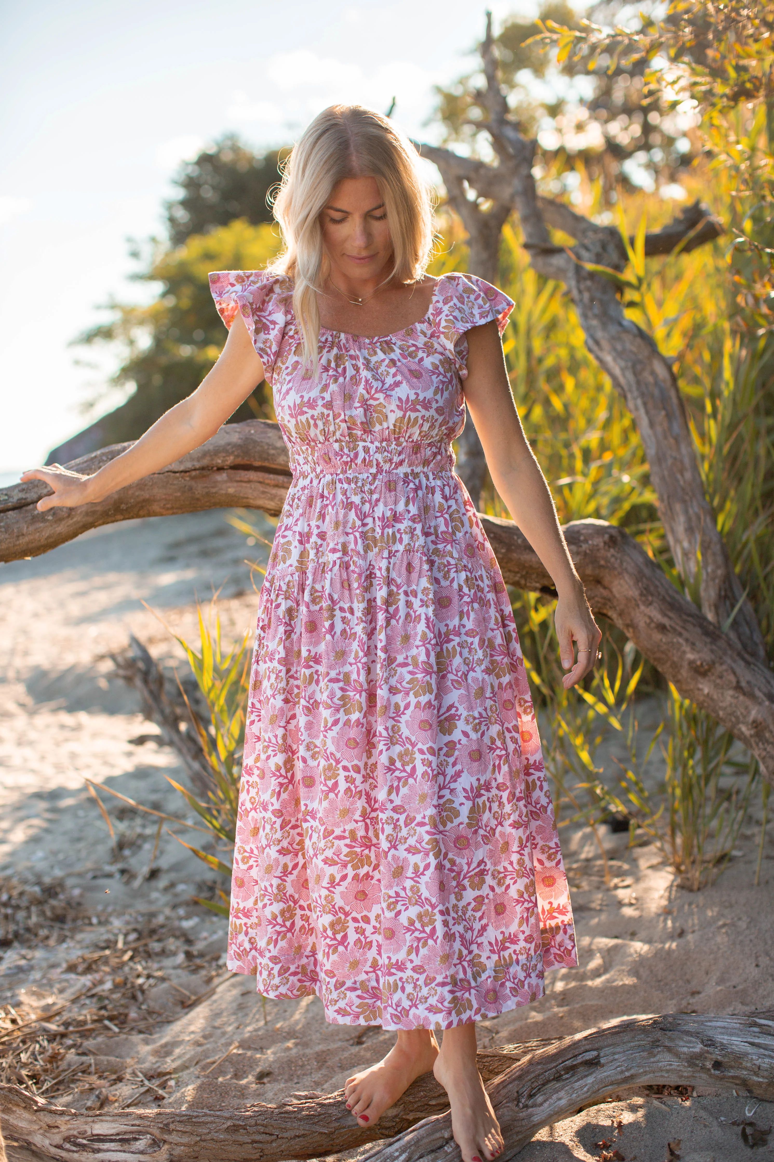 Jane Dress - Shell Orsay Floral | Marea