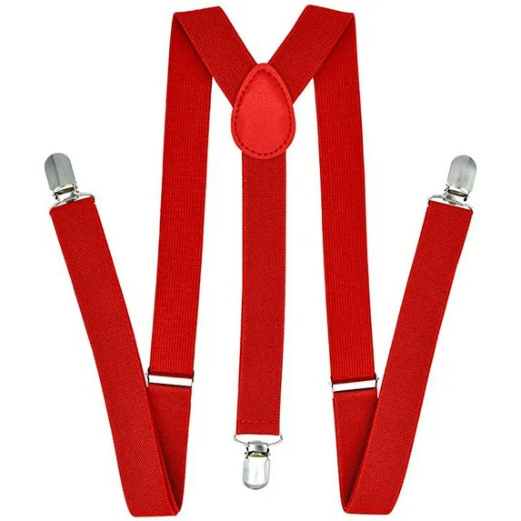 Clearance! Shiogb, Adult Men's Suspenders Red, Suspenders for Men Adjustable Elastic Y Back Suspe... | Walmart (US)
