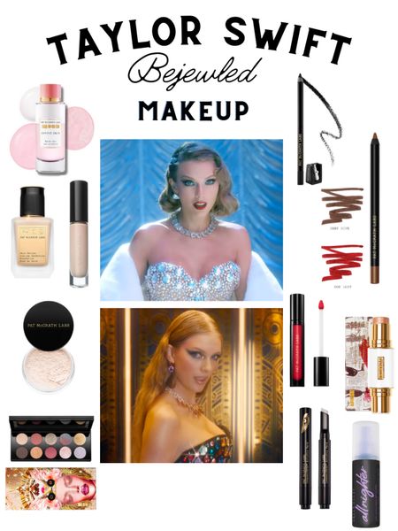 Taylor’s makeup artist lorrie Turk shared her bejeweled glam and lorrie also does Taylor’s Eras tour glam so i think it is some of the same products! Rumor is that for the tour they use the Urban Decay all nighter or Ben Nye setting spray!! 

#LTKstyletip #LTKFind #LTKbeauty