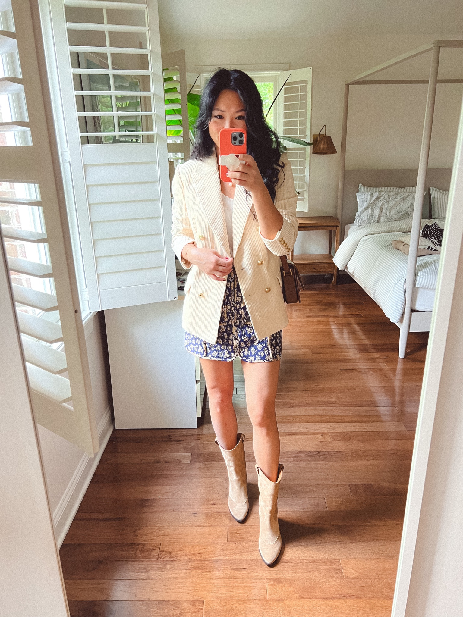I’ll be honest, this blazer also comes in pink and I was initially drawn to that one but after seeing this cream one in person, I was sold on it! It looks and feels way more expensive than it’s price tag and I love that it brightens up a look instantly. 

#LTKstyletip #LTKshoecrush #LTKfindsunder100